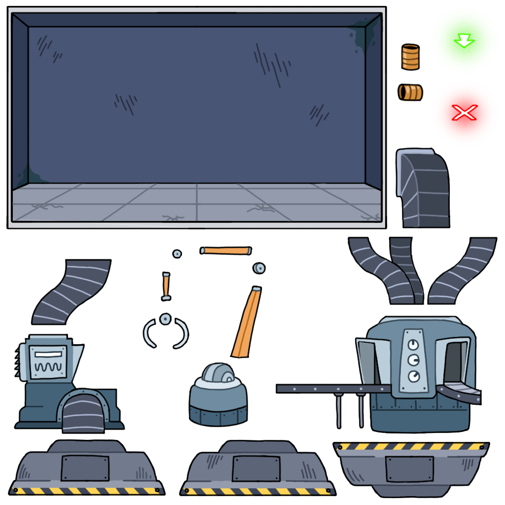 Pipe Crafting Room Spritesheet - 2024
