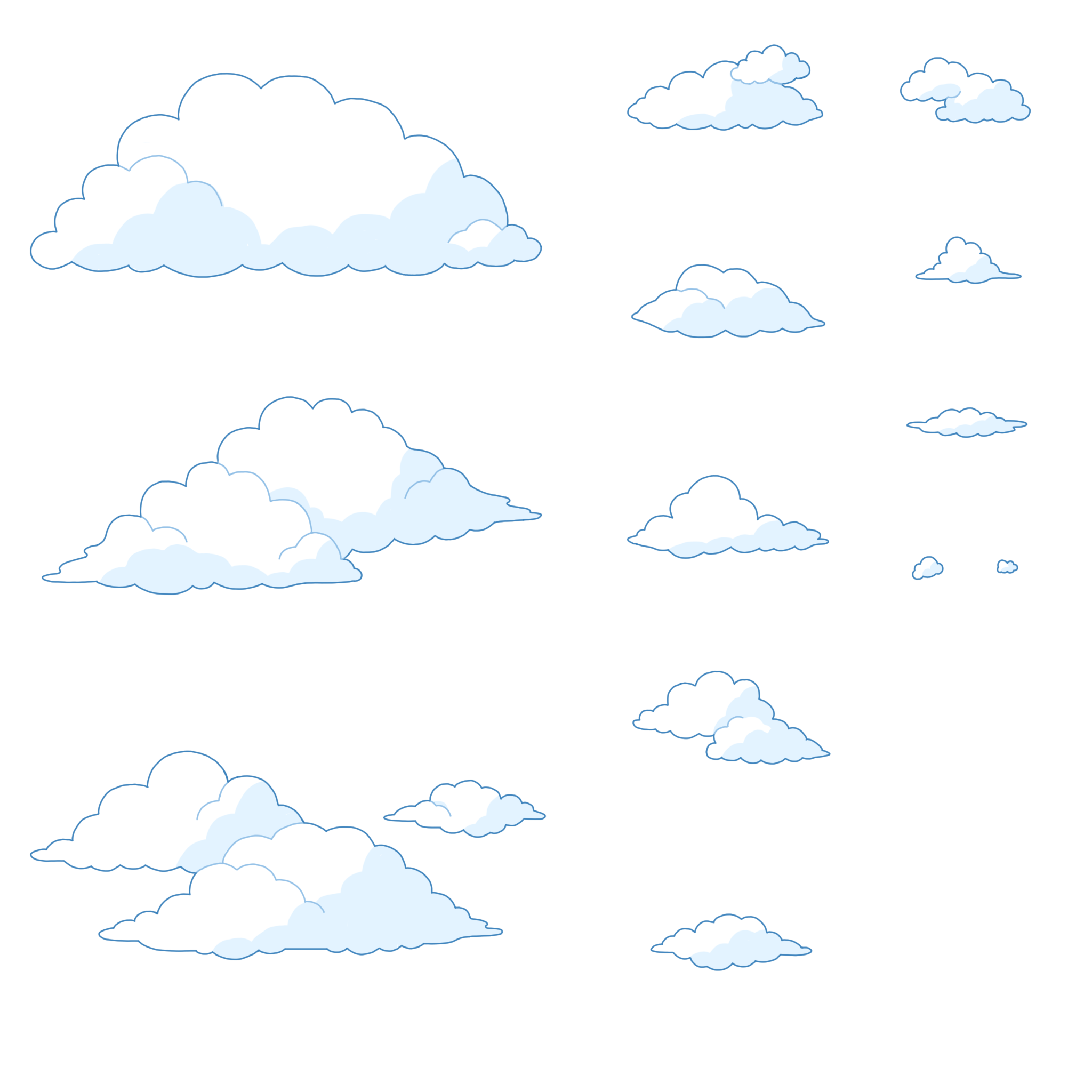 Clouds Spritesheet - 2024