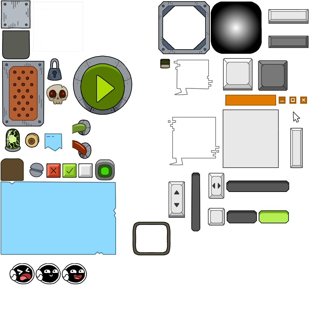 Hud Elements Spritesheet - 2024